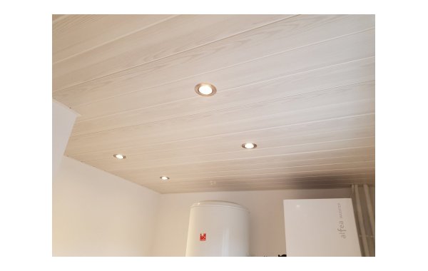Plafond PVC avec spot Lieudieu